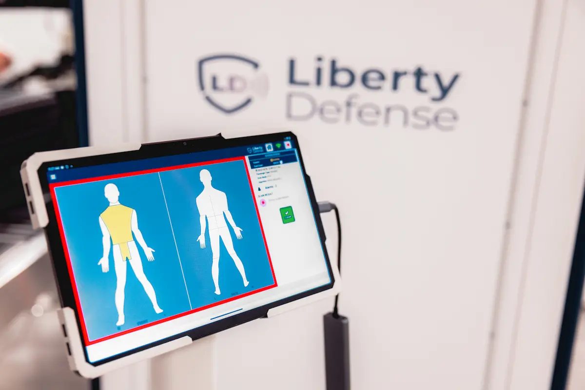 HEXWAVE Security Screening System in use